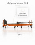Kuipers Pilates Reformer in Dunkle Eiche – Ansicht 2