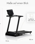 Kuipers R1 Laufband in Schwarze Esche mit TFT-Display – Ansicht 2