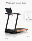 Kuipers R1 Laufband in Helle Kirsche mit TFT-Display – Ansicht 2
