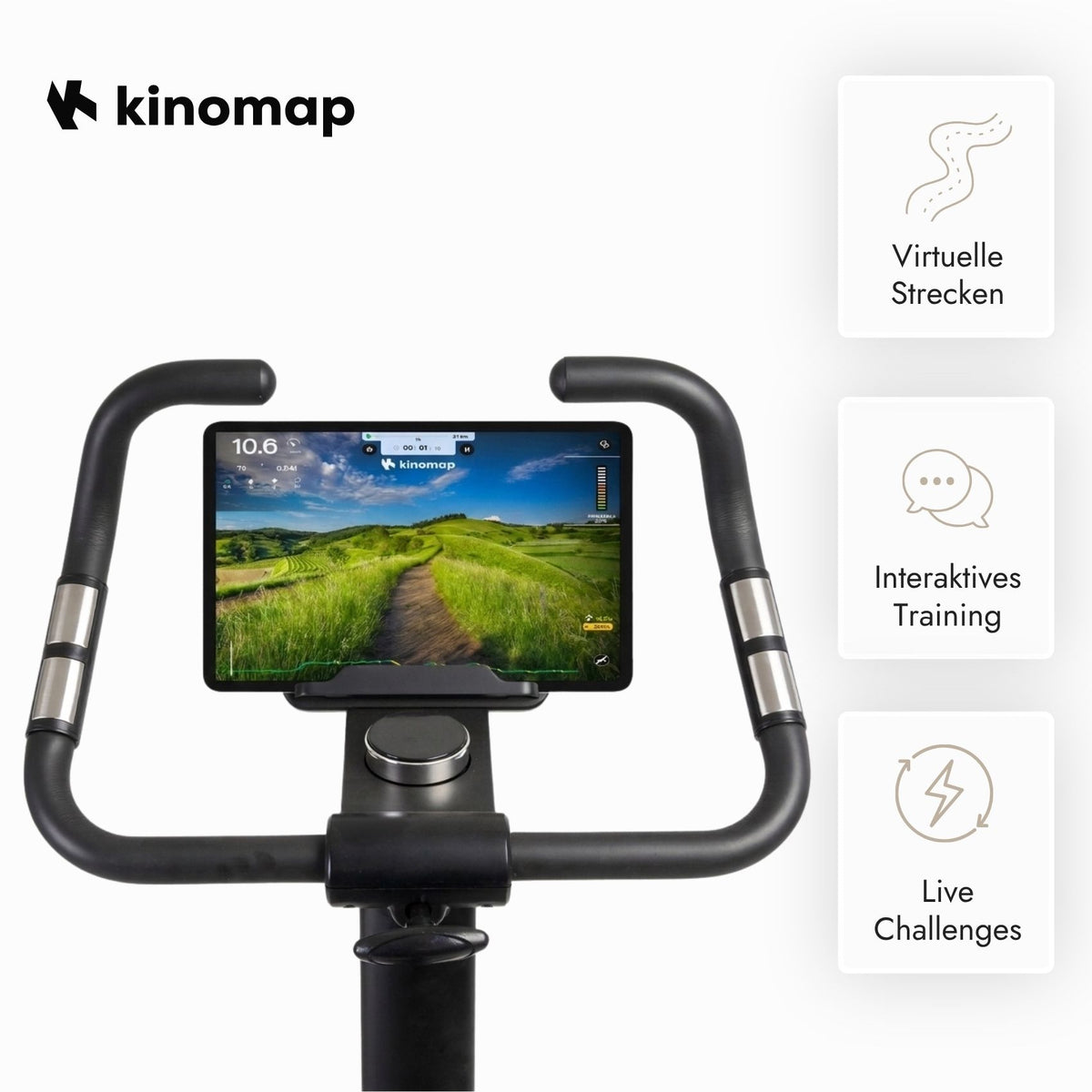 Kuipers E1 Ergometer in Schwarz – Ansicht 7