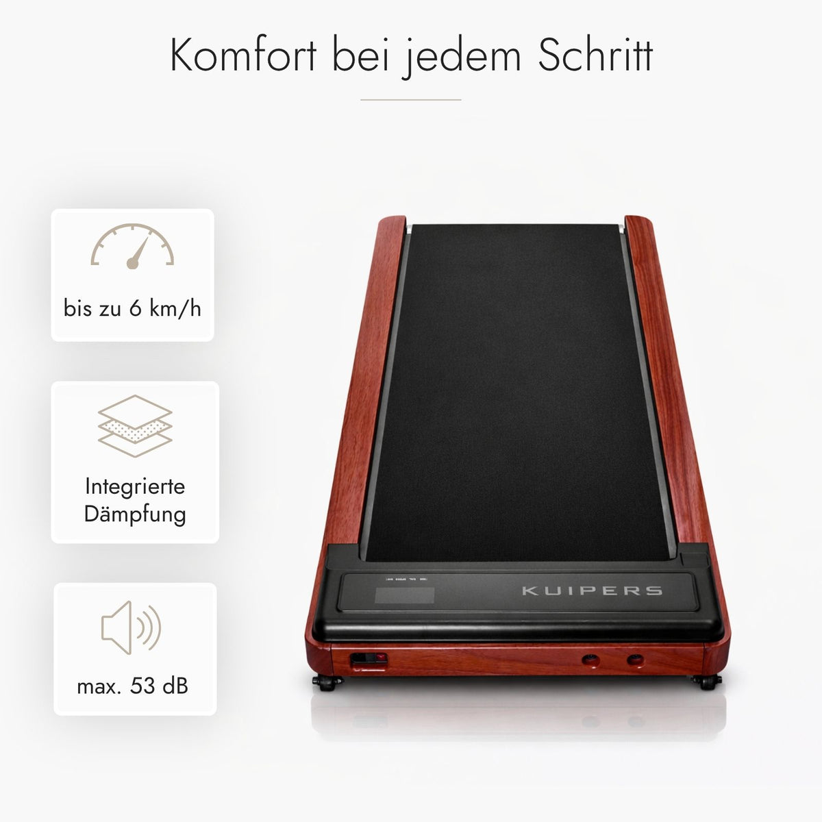 Kuipers Home Office Laufband K1 in Dunkle Esche – Ansicht 4 