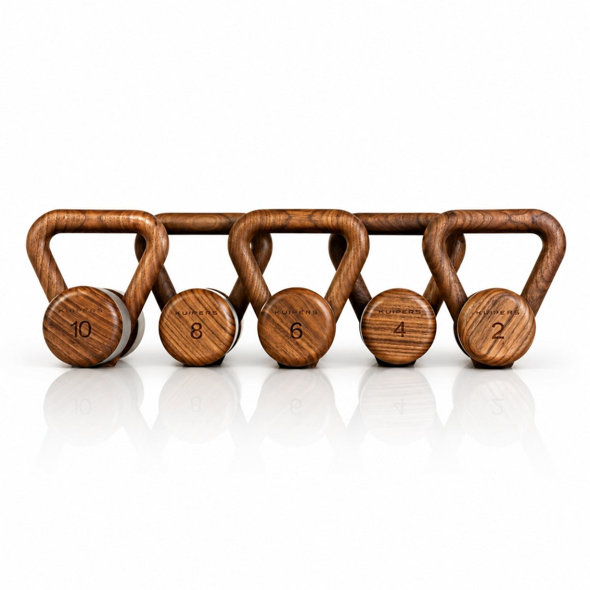 KUIPERS Kettlebell Set aus Vollholz in Walnuss – Ansicht 5 #farbe_walnuss