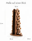 Kuipers Kettlebell Set aus Vollholz in Walnuss – Ansicht 2 