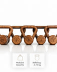 Kuipers Kettlebell Set aus Vollholz in Walnuss – Ansicht 5 