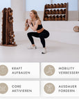 Kuipers Kettlebell Set aus Vollholz in Walnuss – Ansicht 7