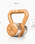 Kuipers Kettlebell Set aus Vollholz in Eiche – Ansicht 6 