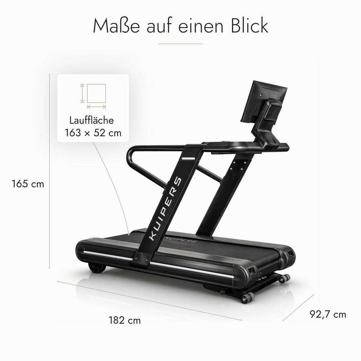Kuipers P1 Laufband in Schwarz – Ansicht 3