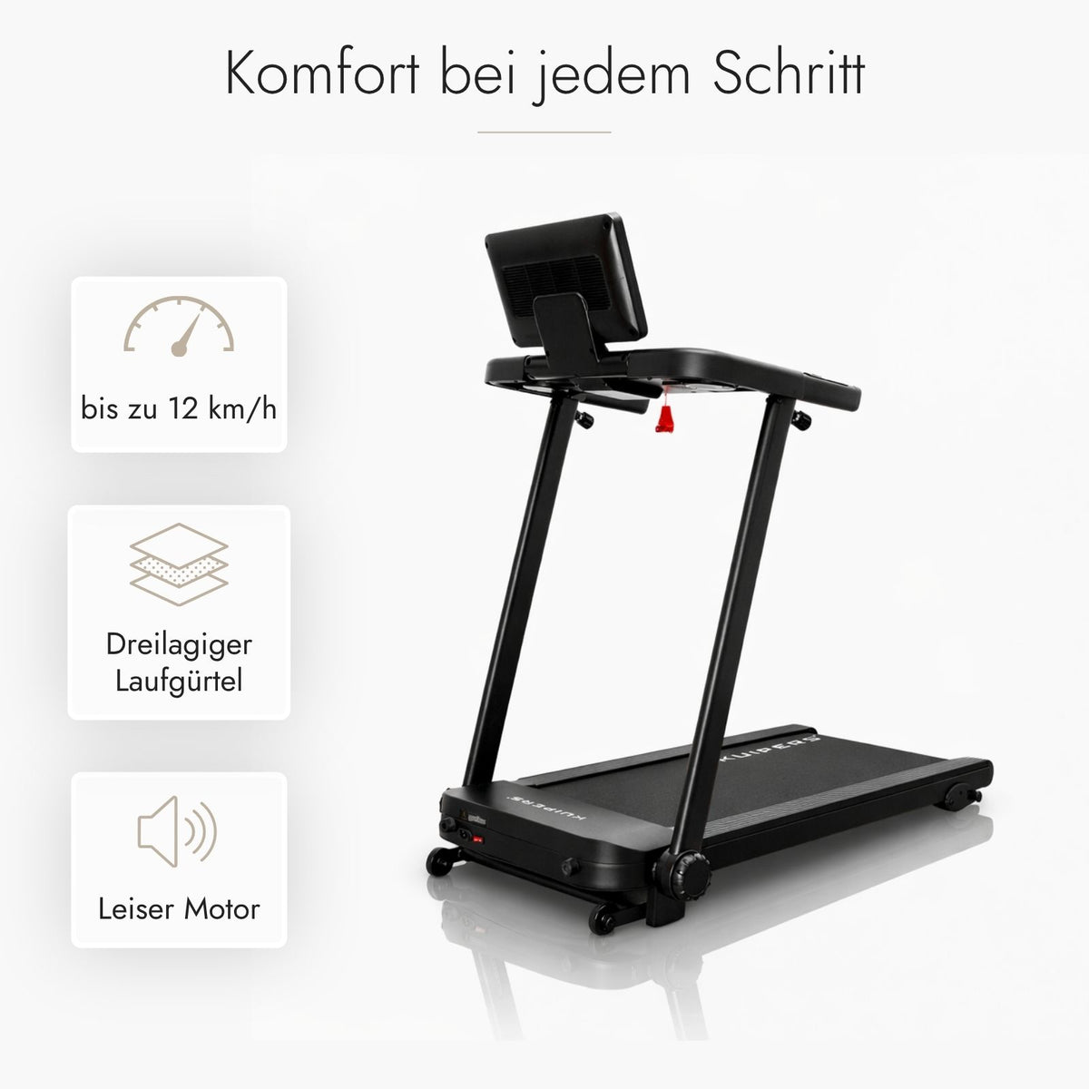 Kuipers R2 Laufband in Schwarz – Ansicht 4