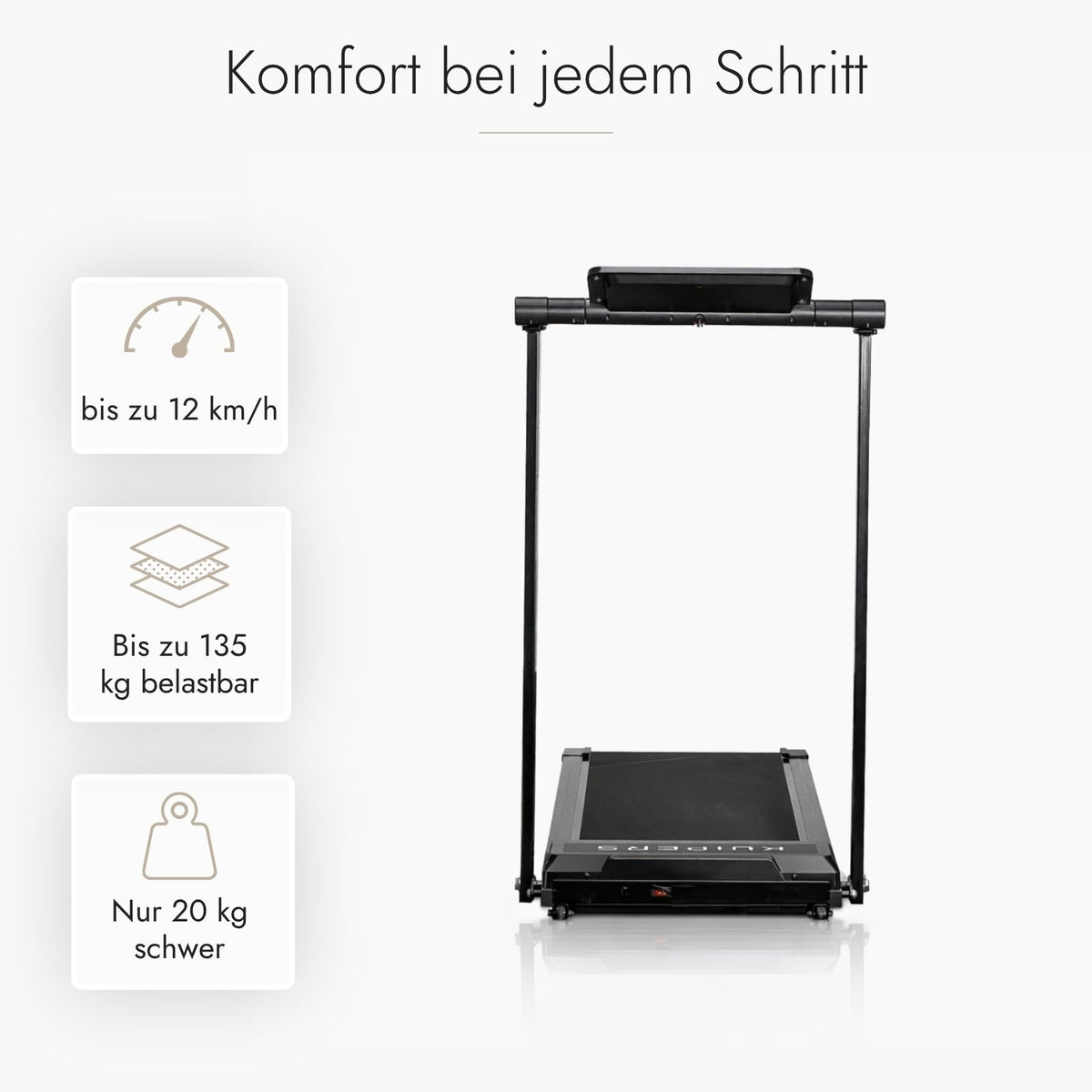 Kuipers R4 Laufband in Schwarz – Ansicht 4