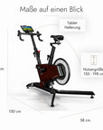 Kuipers S1 Indoor Bike in Dunkle Esche – Ansicht 3 