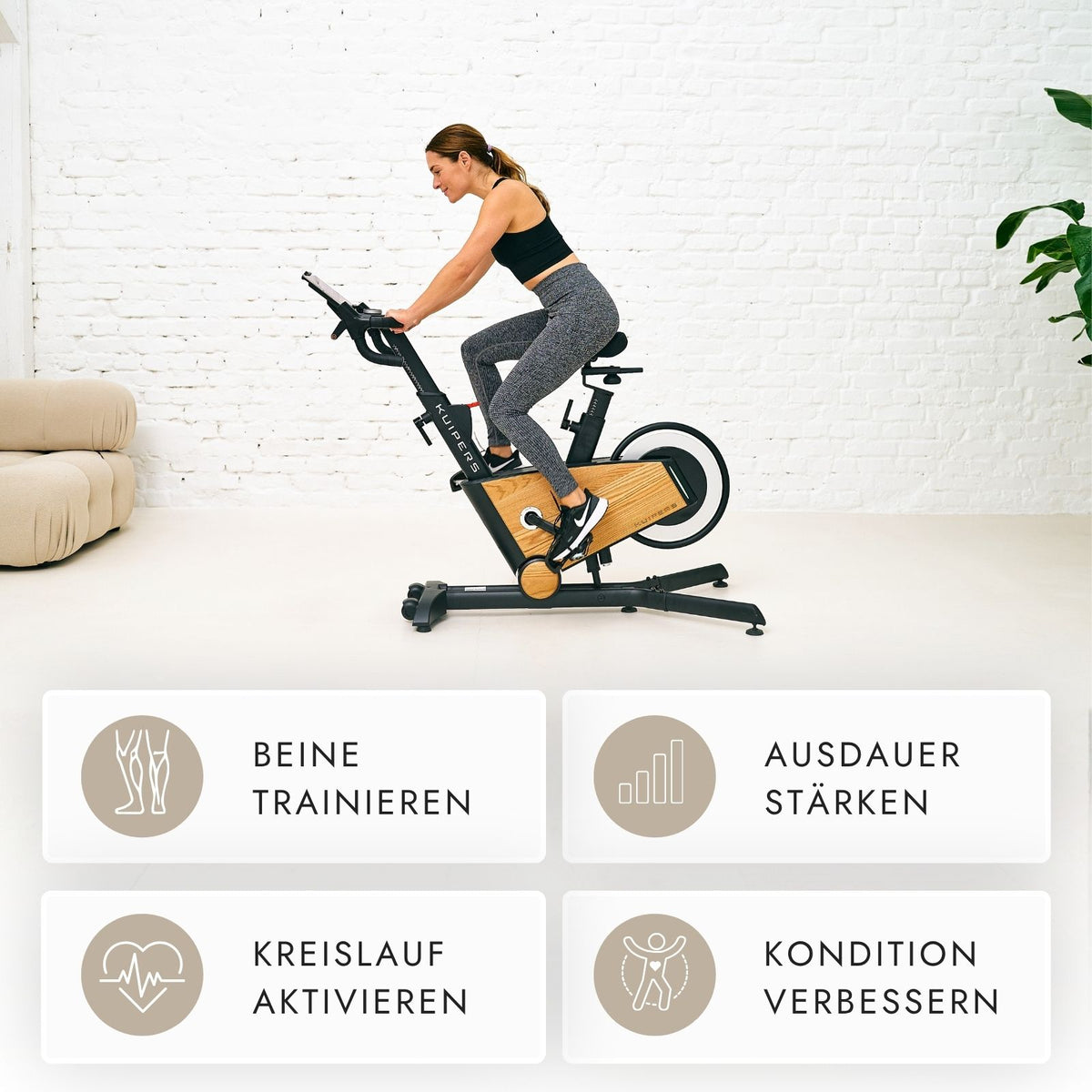 Kuipers S1 Indoor Bike in Helle Esche – Ansicht 6