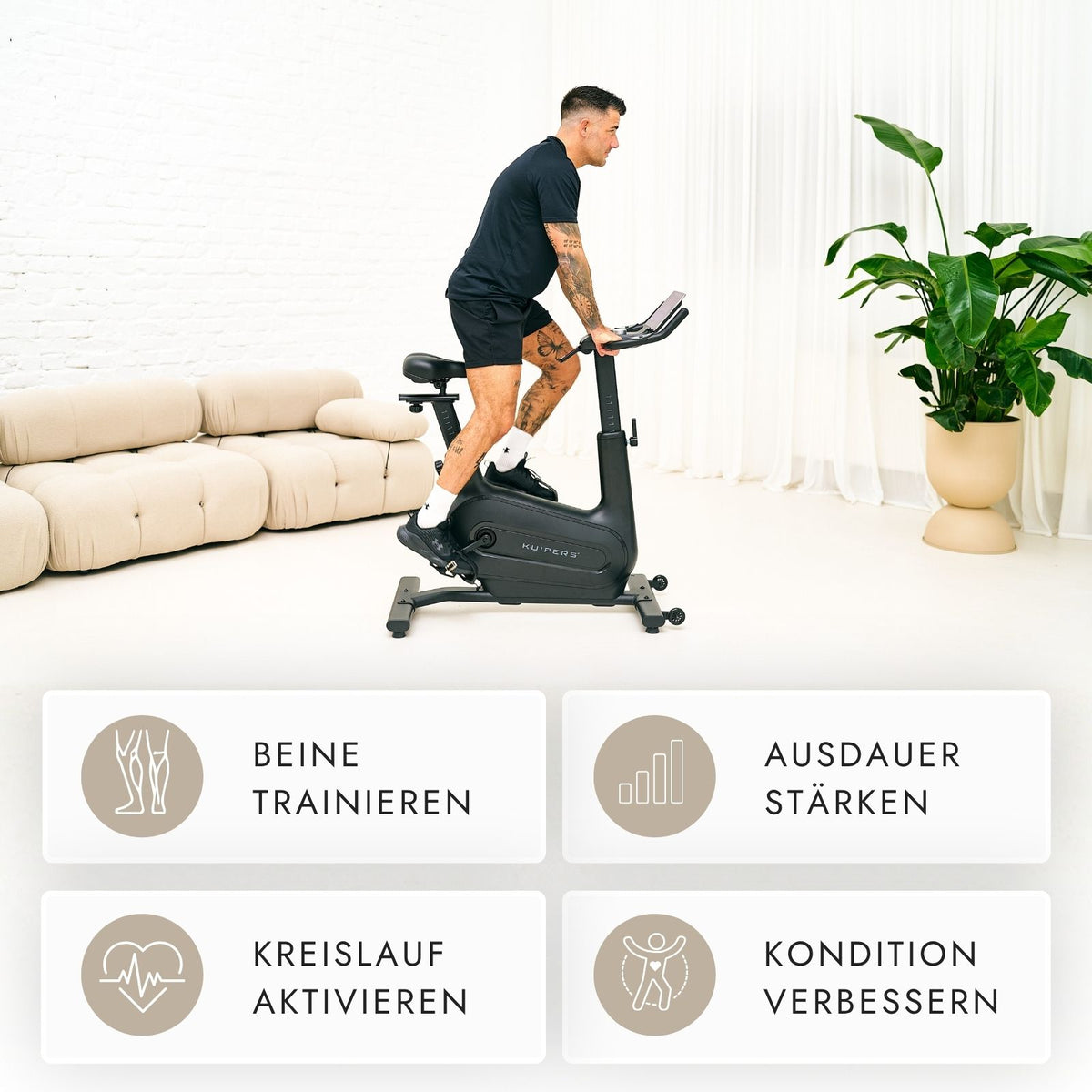 Kuipers S4 Indoor Bike in Schwarz – Ansicht 6