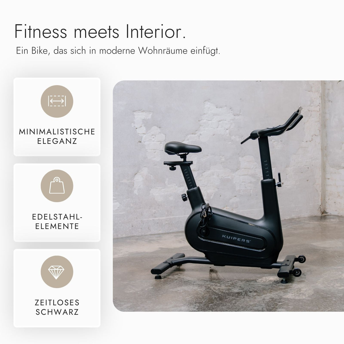 Kuipers S4 Indoor Bike in Schwarz – Ansicht 8