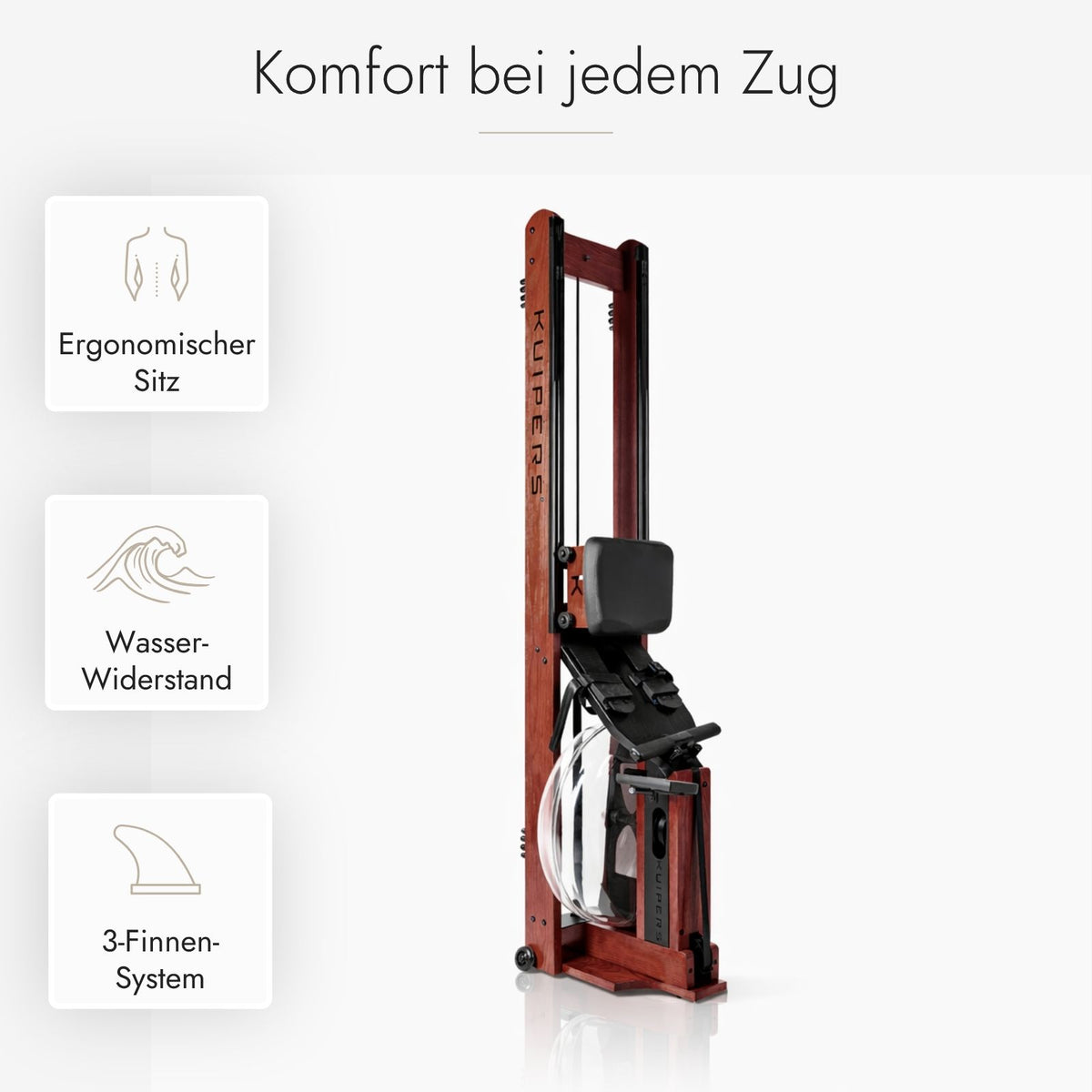 Kuipers AquaRower in Kirsche – Ansicht 4 