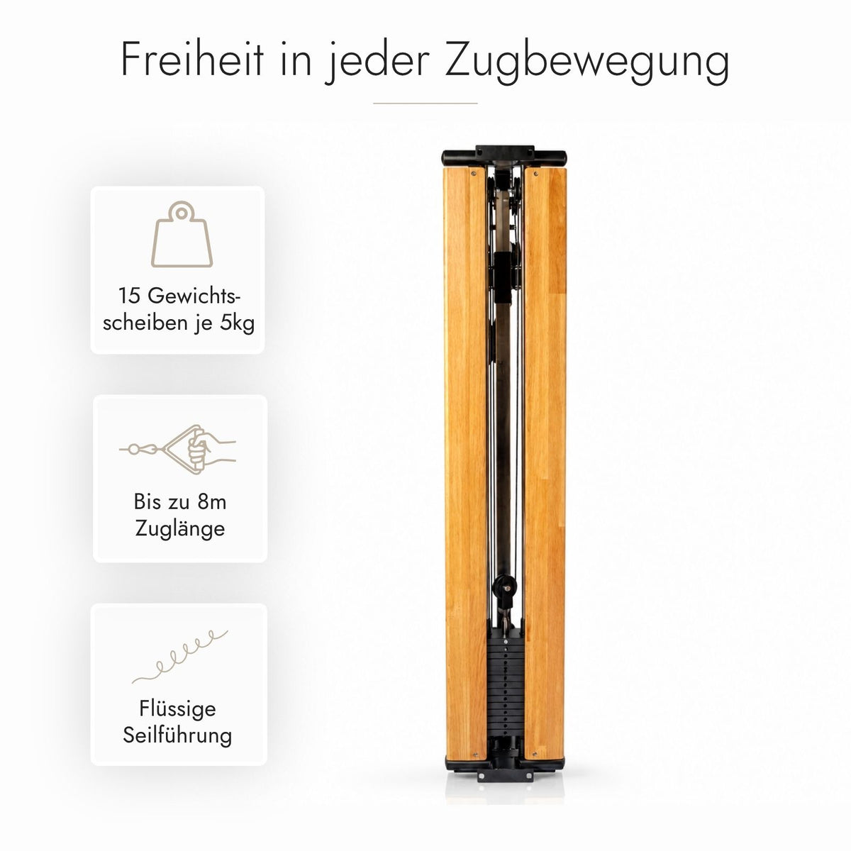 Kuipers Seilzugturm in Helle amerikanische Esche – Ansicht 4 