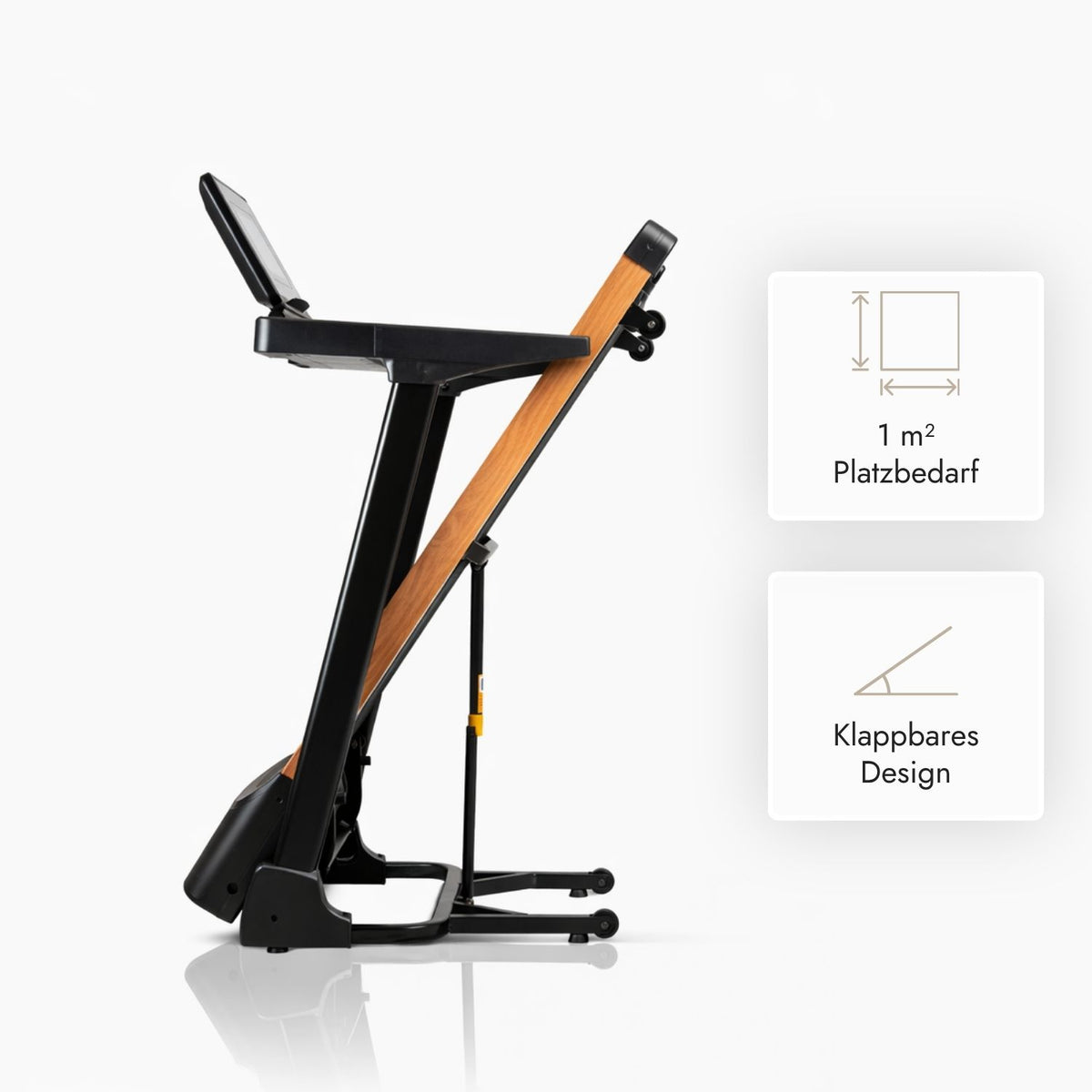 Kuipers R1 Laufband in Helle Kirsche mit TFT-Display – Ansicht 4 