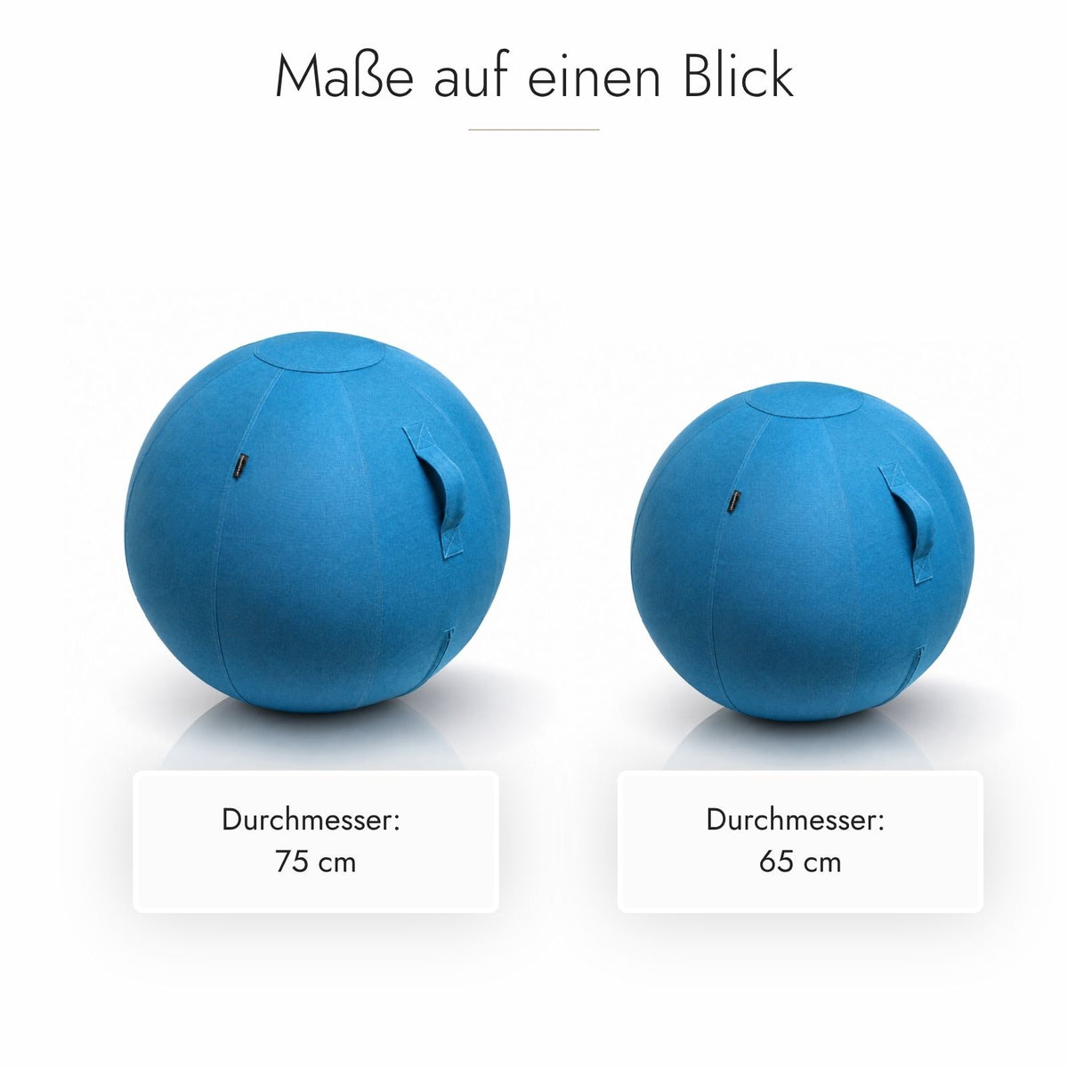 Kuipers Ergonomischer Sitz- und Gymnastikball in Blau – Ansicht 4 