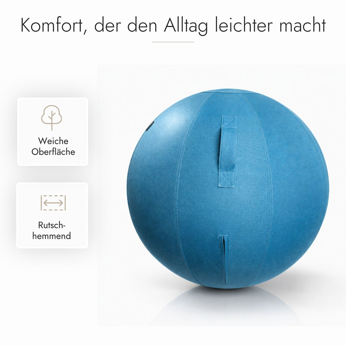 Kuipers Ergonomischer Sitz- und Gymnastikball in Blau – Ansicht 3 