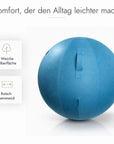 Kuipers Ergonomischer Sitz- und Gymnastikball in Blau – Ansicht 3 
