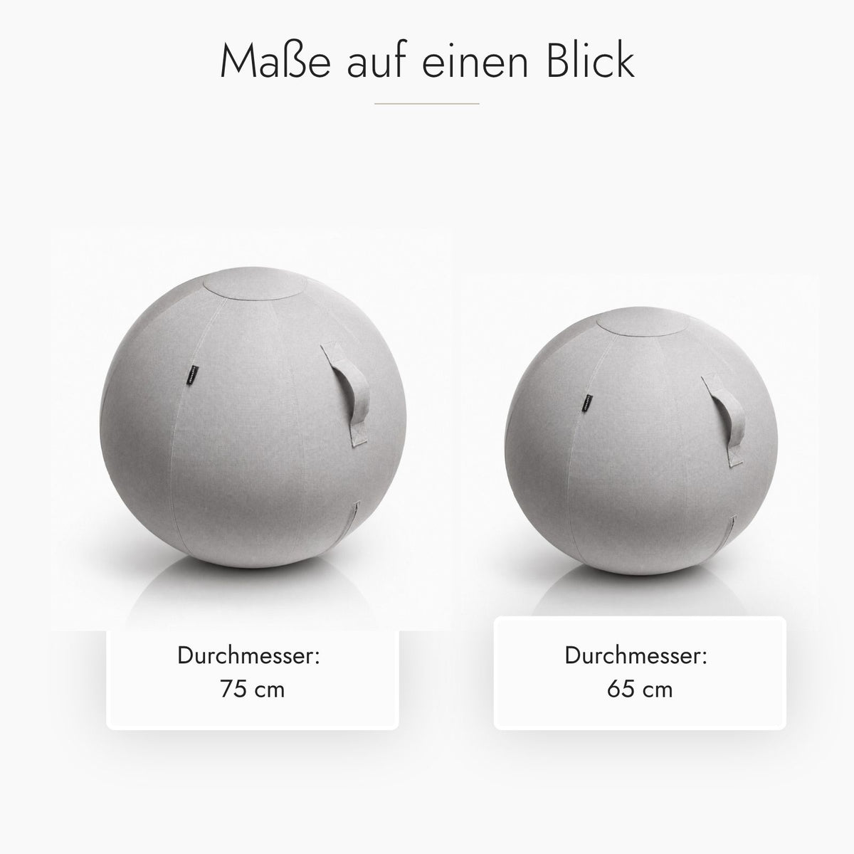 Kuipers Ergonomischer Sitz- und Gymnastikball in Grau – Ansicht 5 