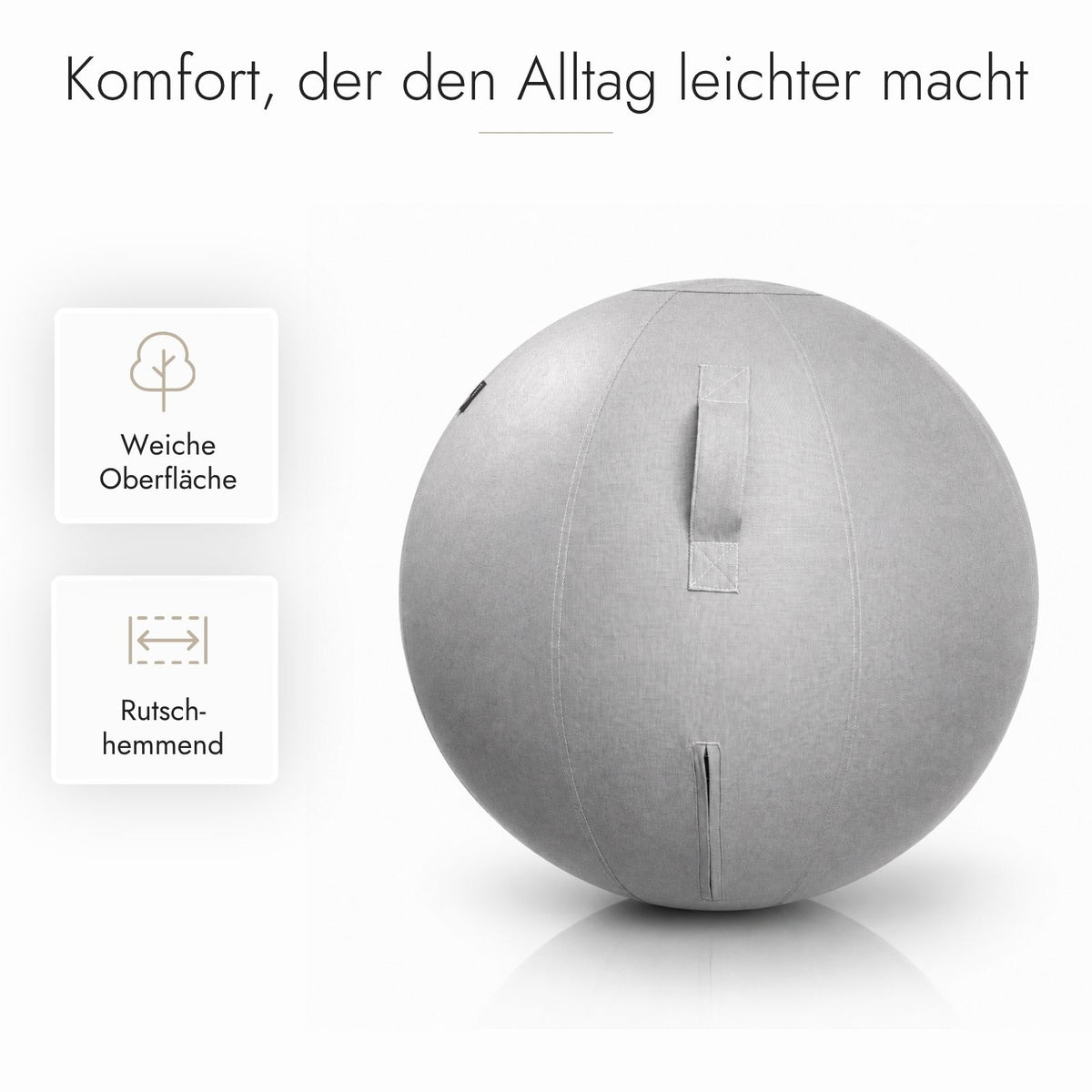 Kuipers Ergonomischer Sitz- und Gymnastikball in Grau – Ansicht 4 