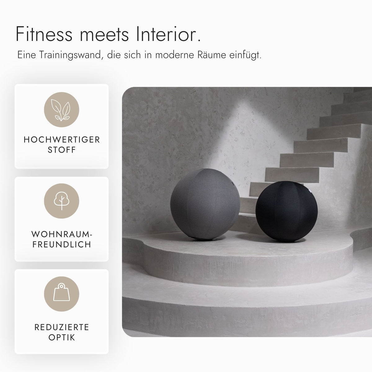 Kuipers Ergonomischer Sitz- und Gymnastikball in Grau – Ansicht 12