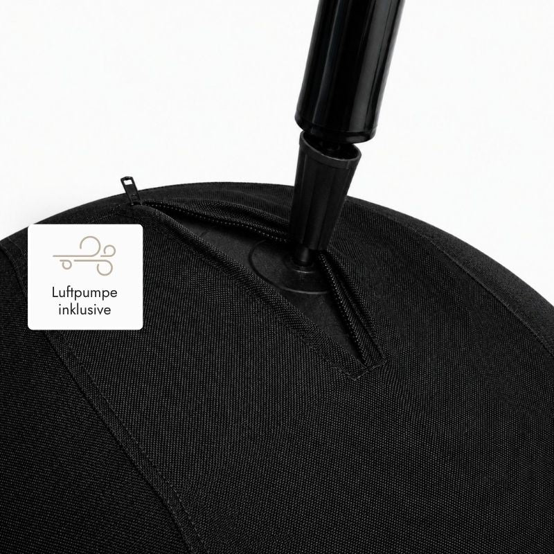 Kuipers Ergonomischer Sitz- und Gymnastikball in Schwarz – Ansicht 7 
