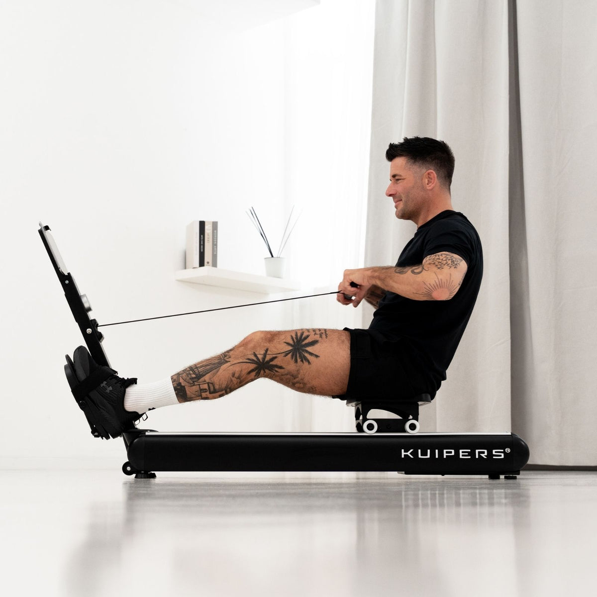Kuipers Slim Rower in Schwarz – Ansicht 2
